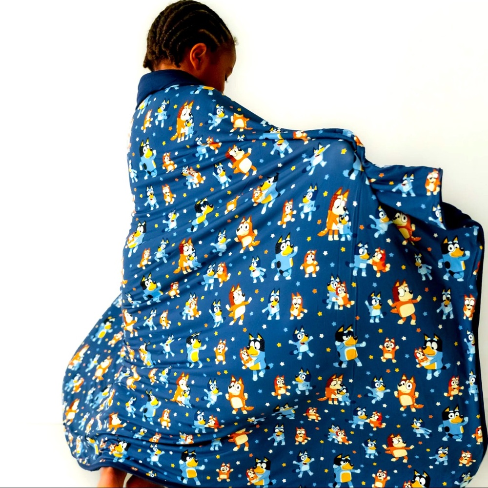 Little Sleepies Bluey Dance Mode Large Cloud Blanket® NIB